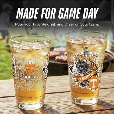UT 16oz Pint Glasses, Set of 2