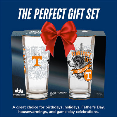 UT 16oz Pint Glasses, Set of 2
