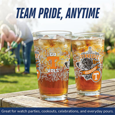 UT 16oz Pint Glasses, Set of 2
