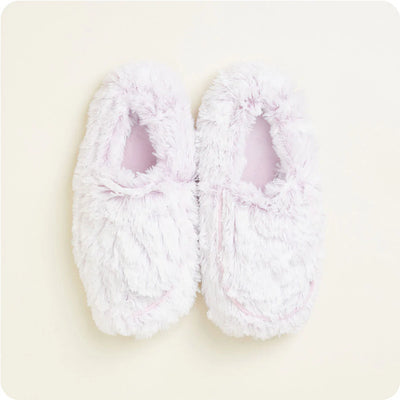 Marshmallow Lavender Warmie Slippers