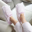 Marshmallow Lavender Warmie Slippers