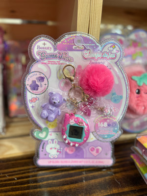 Game Time Digital Toy with Lip Gloss Keychain - Hot Focus