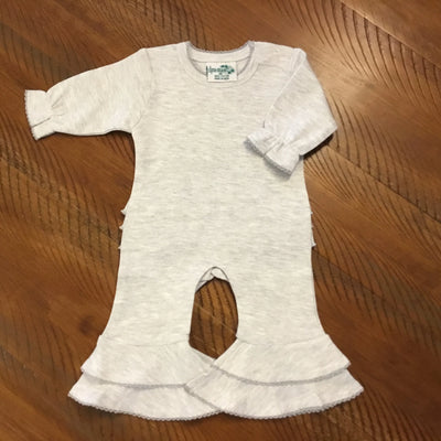 Baby Girl Sleeved Romper - Monogrammable