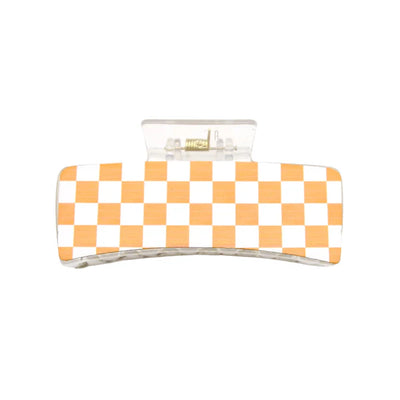 Orange/White Game Day Hair Claw