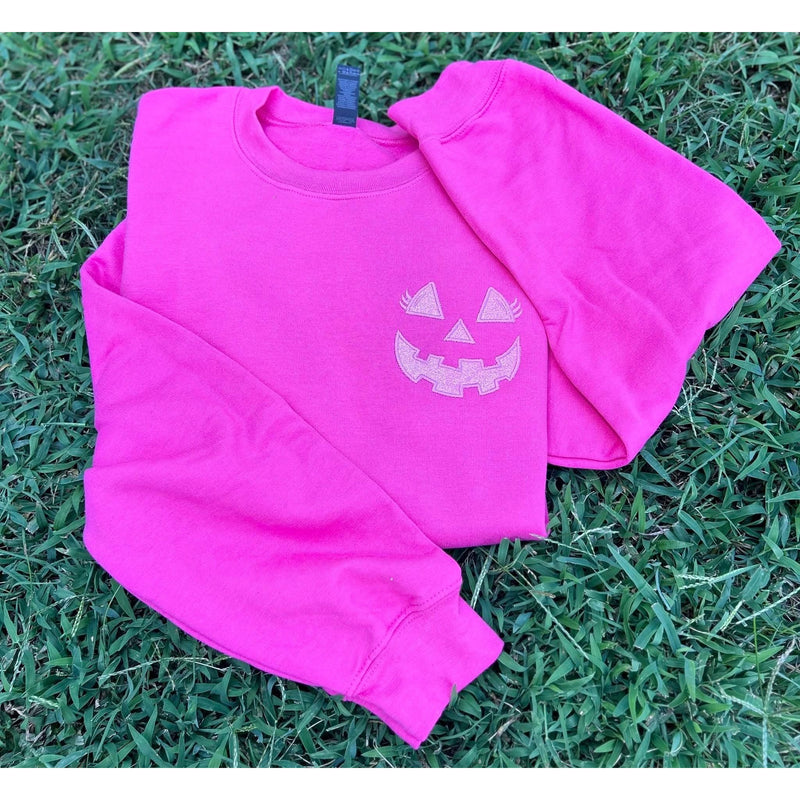 Pumpkin Glam Glitter Sweatshirt