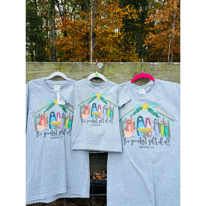 Nativity Scene Printed Short Sleeve Tee - Toddler