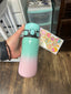 Mint/Pink Ombre Stylish Stainless Steel Water Bottle (12 fl oz) - Hot Focus