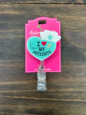 I Love My Patients ID Badge Reel