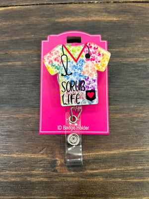 Scrub Life ID Badge Reel