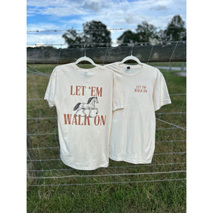 Let 'Em Walk On Sketch Horse Shirt