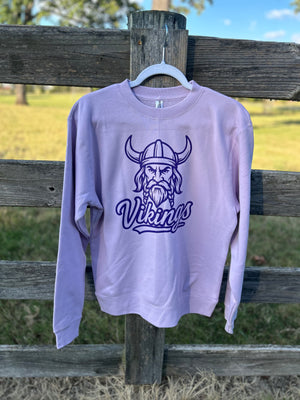Viking Head Lilac Sweatshirt