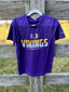 Purple Nike Drifit Shirt with Sliced Viking Design