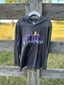 Striped Viking Hooded Grey Drifit Long Sleeve Shirt