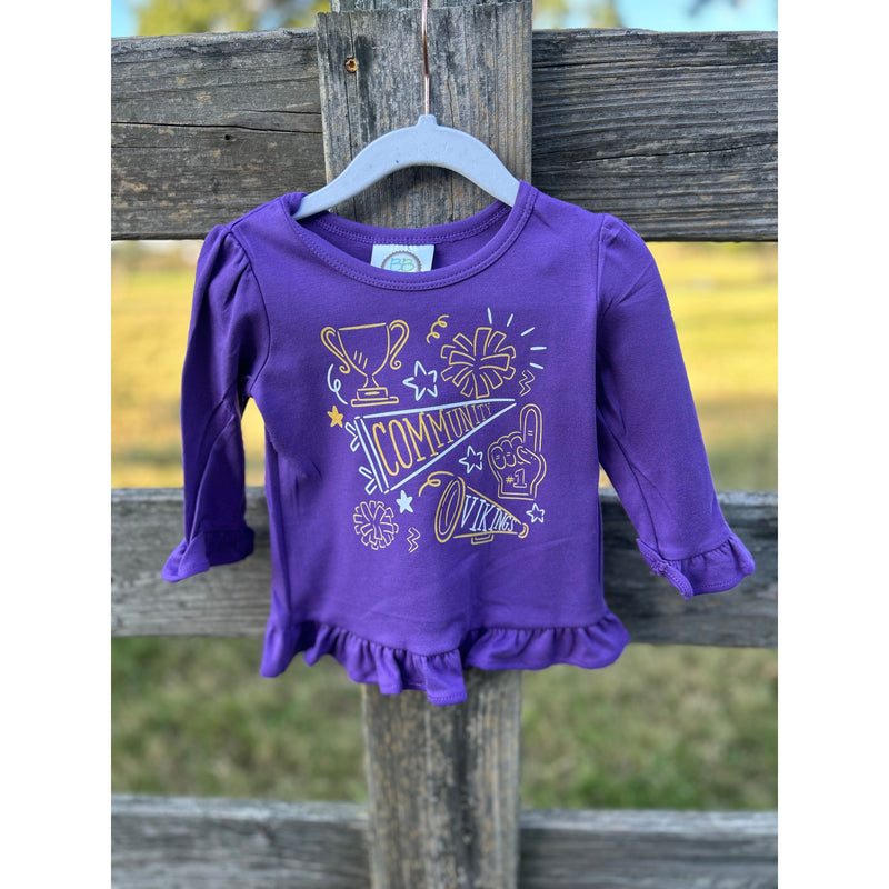 Community Spirit Ruffle Girls Shirt