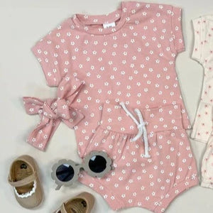 Pink Floral Set - Baby Girl Outfit