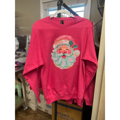 Cute Santa Sweatshirt – Sangria | Gildan