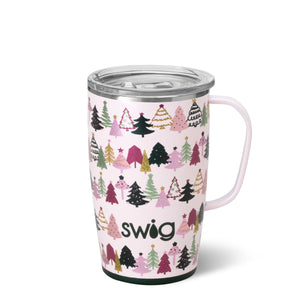 Tinseled Trees Travel Mug (18oz) - Swig Life