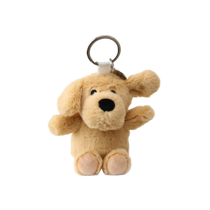 Brown Puppy Key Ring - Warmies Brand