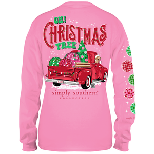 Simply Southern Youth LS Oh Christmas Tree