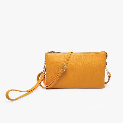 Riley Crossbody/Wristlet in Pale Orange - Monogrammable