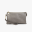 Riley Crossbody/Wristlet in Pewter - Monogrammable