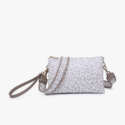 Cheetah Grey Izzy Crossbody - Monogrammable