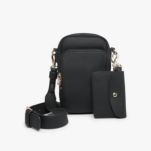 Black Parker Crossbody - Monogrammable