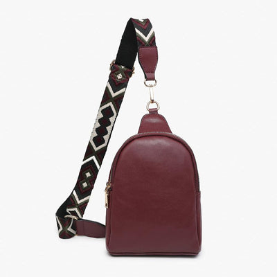 Merlot Ellen Guitar Strap Sling Bag - Monogrammable