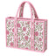 Pink and Green Floral Mini Quilted Tote