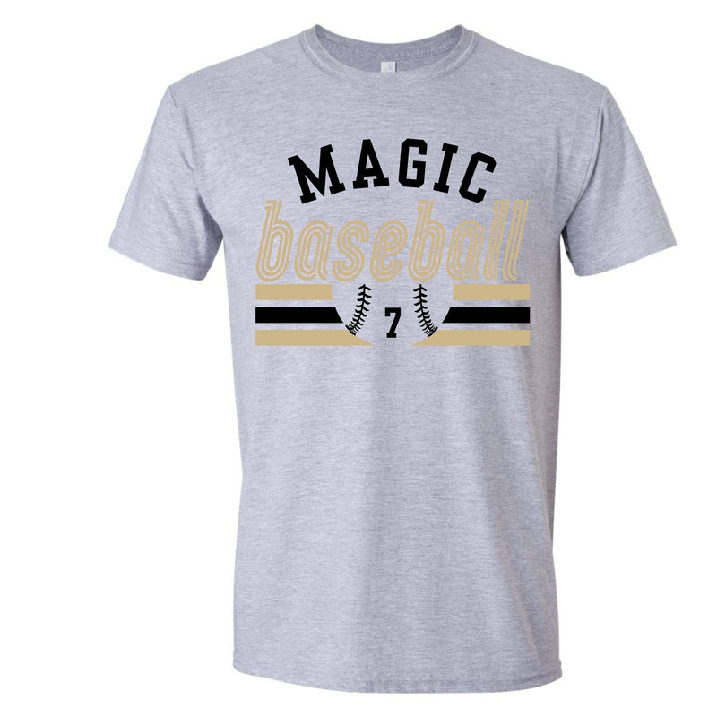 Custom Magic Baseball Apparel – Add Your Number!