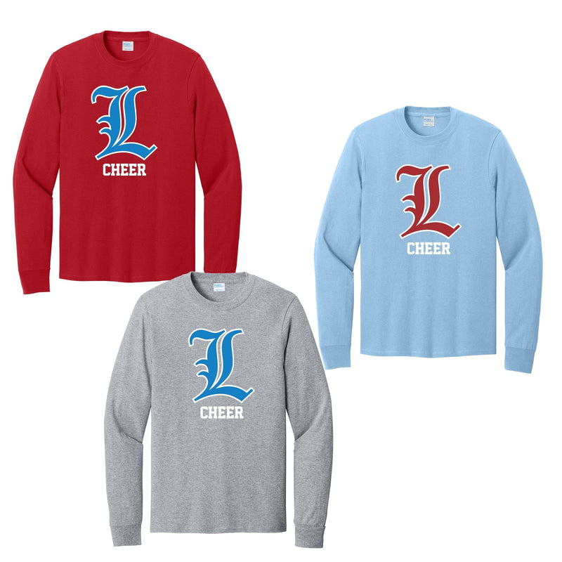 Liberty Cheer Long Sleeve Tee - L Logo