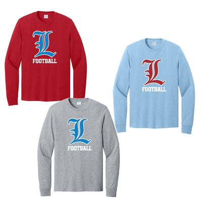 Liberty Football Long Sleeve Tee - L Logo