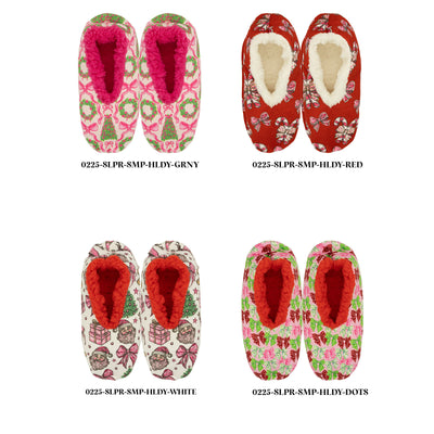 Simply Southern Holiday Cozy Slippers – One Size Fits Most