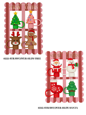 Simply Southern Holiday Straw Cover Set – 4-Pack
