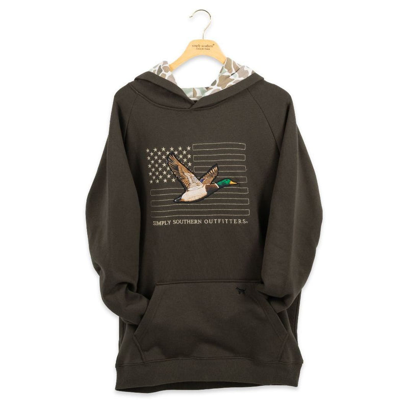 Men's American Duck Camo Hoodie - Simply Southern - Adult