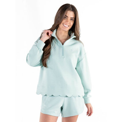 Simply Southern Scalloped Pullover Top - Harbor