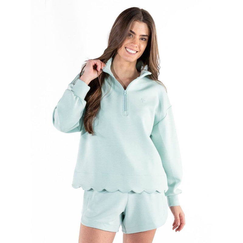 Simply Southern Scalloped Pullover Top - Harbor
