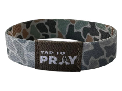 Tap to Pray - Wristband River Rock Camo- Medium