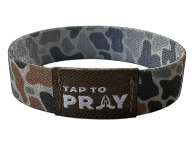 Tap to Pray - Wristband River Rock Camo- Medium