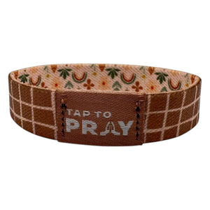 Tap to Pray - Wristband Prairie & Plaid - Medium