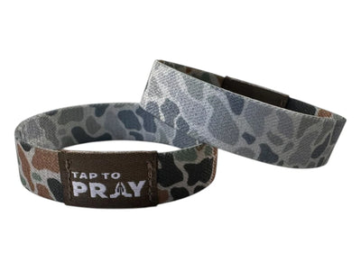 Tap to Pray - Wristband River Rock Camo- Medium