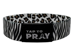 Tap to Pray - Wristband Safari Zebra - Medium