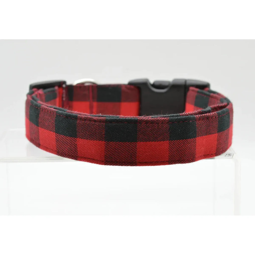 Red Buffalo Dog Collar - Monogrammed