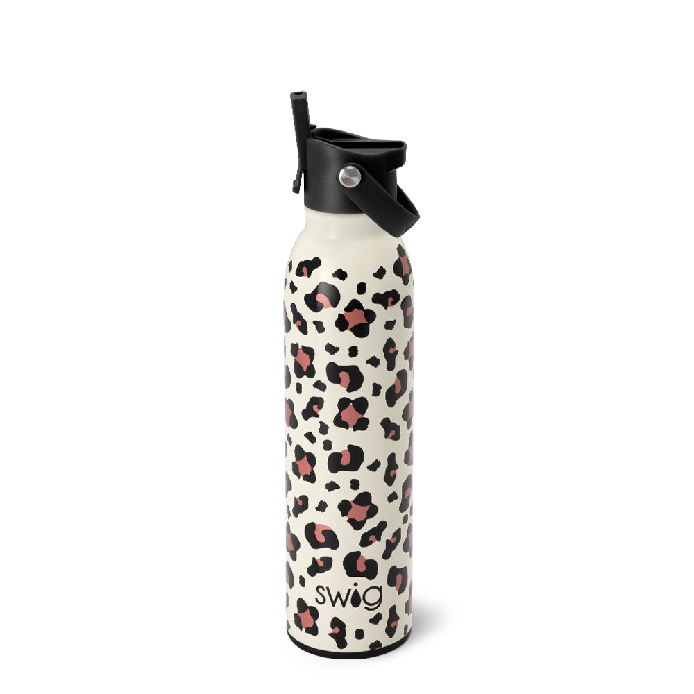 Luxy Leopard Flip & Sip Bottle (20oz) - Swig Life