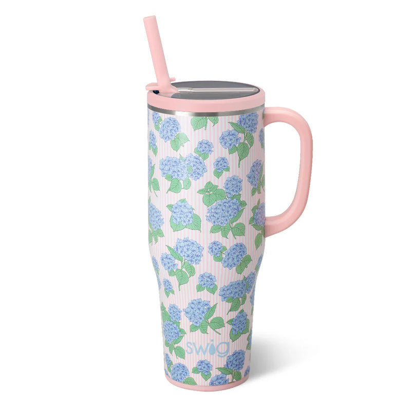 Hydrangeas Mega Mug 40oz - Swig Life