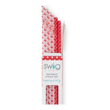 Santa Baby & Candy Cane Reusable Tall Straw Set- Swig