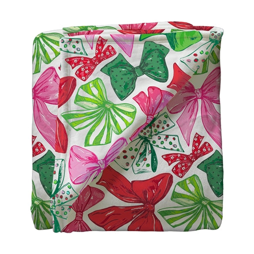 Christmas Bows - Southern Couture Blanket