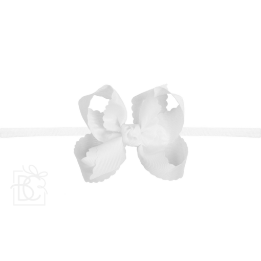 Scalloped Edge Pantyhose Headband - Large