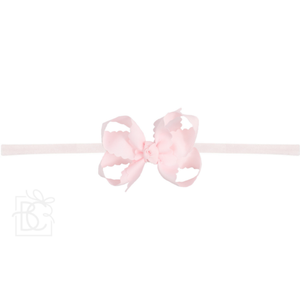 Scalloped Edge Pantyhose Headband - Medium