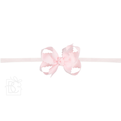 Scalloped Edge Pantyhose Headband - Medium